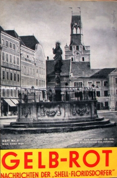 "Gelb-Rot Shell Floridsdorfer" Shell-Gasstation-Magazine 1939 (3461)